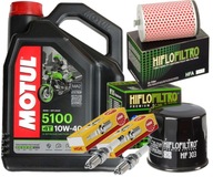 HFA1501 ZESTAW OLEJ MOTUL 5100 10W40 ŚWIECE CR8EH-9 HONDA CB500 94-02