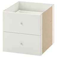 IKEA KALLAX Náplň s 2 zásuvkami biela 33x33 cm