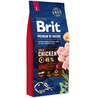 Sucha karma dla psów Brit Premium by Nature Adult L Kurczak 15 kg