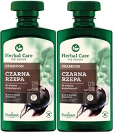 2 x HERBAL CARE ŠAMPON NA VLASY ČIERNA REPKA 330 ML Vlasy bez objemu