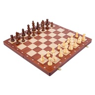 Portable Foldable Wooden Chess Set Size L