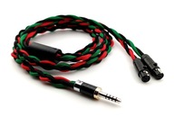 Ručne vyrobený vyvážený kábel pre AUDEZE MM-500 farebné varianty 4,4mm