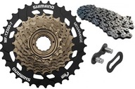 ZESTAW WOLNOBIEG SHIMANO TZ21/TZ50 7RZ + ŁAŃCUCH