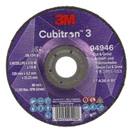 3M Cubitron 3 Kotúč na rezanie a brúsenie, 94946, P36+, T27, 125mmx4,2mm