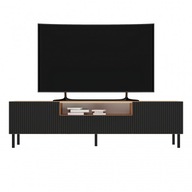 TV stolík FREDO 1 - hnedý / čierny