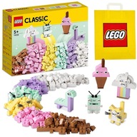 LEGO CLASIC 11028 PASTELOWE KLOCKI DLA DZIEWCZYNKI + TORBA LEGO