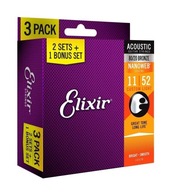 Sada 2+1 Elixir 16538 Custom Light Bronze NanoWeb 11-52