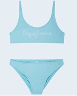 PEPE JEANS DIEVČENSKÉ BIKINY ZELENÉ LOGO 152 SPF