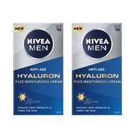 Krém proti vráskam NIVEA MEN Hyaluron 2 ks