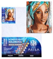 Obraz maľovanie podľa čísel 40x50cm Africká žena Astra