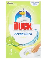 Duck stick paski żelowe do wc limonka fresh sticks 3x9g
