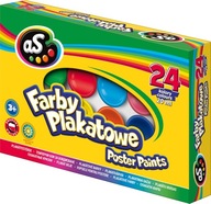 Farby plakatowe AS 24 kolory x20ml