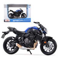 YAMAHA MT-07 motocykel model mierka 1:18 Maisto