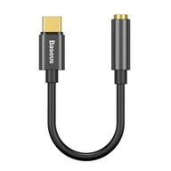 BASEUS ADAPTER DO SŁUCHAWEK USB-C na jack 3,5mm AUx AUDIO KABEL PRZEWÓD 9cm