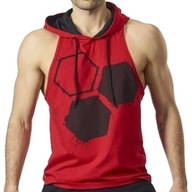 OLIMP Koszulka Men`s Stringer Tank Top HOODIE RED