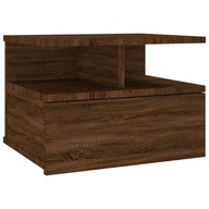 vidaXL Závesný nočný stolík, hnedý dub, 40x31x27 cm