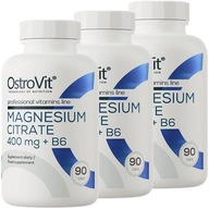 OstroVit Citrát Magnézium 400 mg + Vitamín B6 90 tabliet Veľká dávka Kŕče