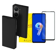 ETUI Z KLAPKĄ DO ASUS ZENFONE 9 DUXDUCIS + SZKŁO