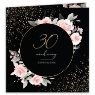 ZAPROSZENIA na 30 urodziny Glamour 10szt koperty