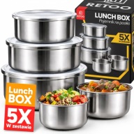 UZSONNÁS DOBOZ 5 DOBOZ+FEDÉL TERMOSZ ÉTEL LEVES 2,1L