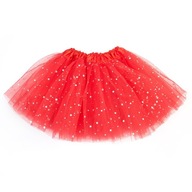Klasická tylová sukňa TUTU červená 30 cm