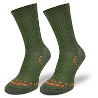Outdoorové ponožky STAL khaki – merino, alpaca