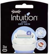 Kazety Nožnice WILKINSON Intuition Dry Skin 3 ks