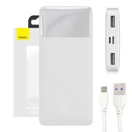 BASEUS LEKKI POWERBANK 10000MAH 2 XUSB-A USB-C SZYBKIE ŁADOWANIE QC PD 15W