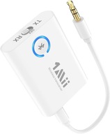 BLUETOOTH ADAPTÉR PRO TV, SLUCHÁTKA, TRANSMITTER, PŘIJÍMAČ, MP3/MP4, HD AUDIO, BÍLÝ