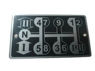 TABLICZKA SCHEMAT MTZ BELARUS VÁLTÓHOZ