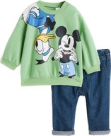 H&M komplet bluza jeansy Mickey Mouse Donald 74