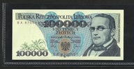 Bankovka 100000 zlatých 1990, séria BA GEM UNC