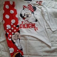 nowy komplet legginsy i bluzka Myszka Minnie 128