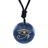 wisiorek naszyjnik egipskie oko horusa Niebieski