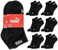 6 PAR PUMA SKARPETKI ZAKOSTKI CZARNE 43/46