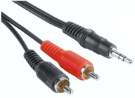 HAMA Adapter Kabel Jack 3,5mm Mini Jack - 2X Cinch RCA 2m