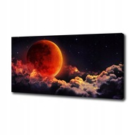 Foto obraz na plátne Canvas s grafikou - Zatmenie mesiaca 140x70 cm