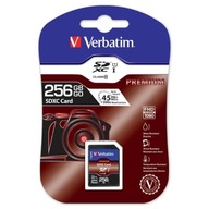 Verbatim Karta pamięci Secure Digital Card Premium U1, 256GB, SDXC, 44026,