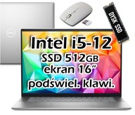 Laptop Dell i5-12 SSD 512GB 16 GB / 16 cali Win 11