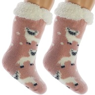 Detské ponožky S kožúškom ABS Lama Alpaka