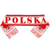 Szalik kibica Polska biało-czerwony tkany 150 x 20 cm