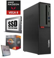 KOMPUTER PC Lenovo M725s do GIER AMD RYZEN 4x3.7GHz 16/256GB SSD W10 OFFICE