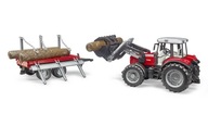Traktor massey ferguson z przyczepą 7480 02046