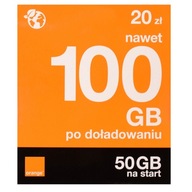 Starter ORANGE Free 20 zł 50 GB internet LTE karta