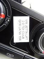 PANEL klími klimatizaci VW JETTA VI 5C 1K8907426AB