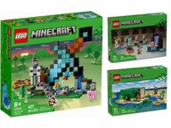 KLOCKI LEGO Minecraft 21244 Bastion miecza + DWA SUPER ZESTAWY!