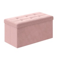 Rózsaszín puff tárolóhellyel