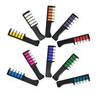 10 Color Kids Temporary Bright Hair Chalk Comb Farby na vlasy pre deti