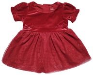 Sukienka dziewczynka M&S czerwona 62, 0-3 m-cy
