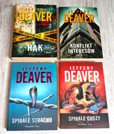 4x Jeffery Deaver Hak + Spirale grozy + Spirale strachu Konflikt interesów